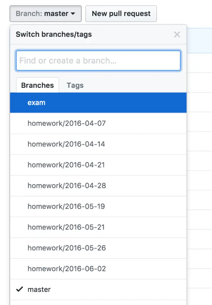 homework branch